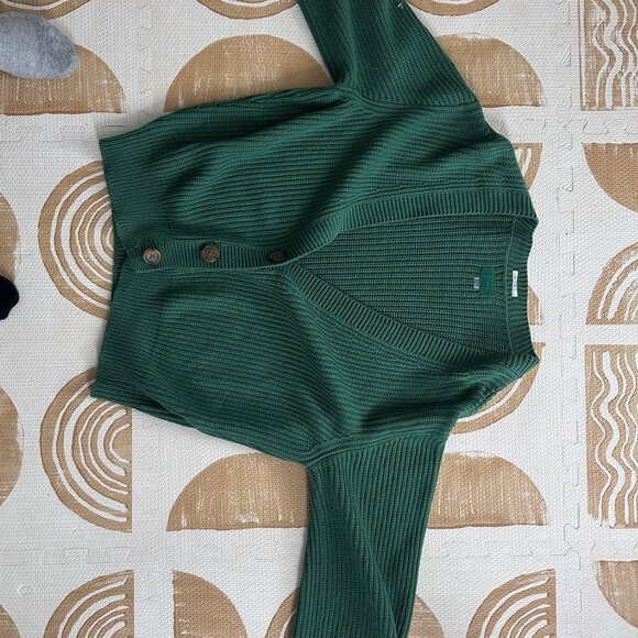 MOTHER Green and White Striped Sweater - Picture 2 of 11